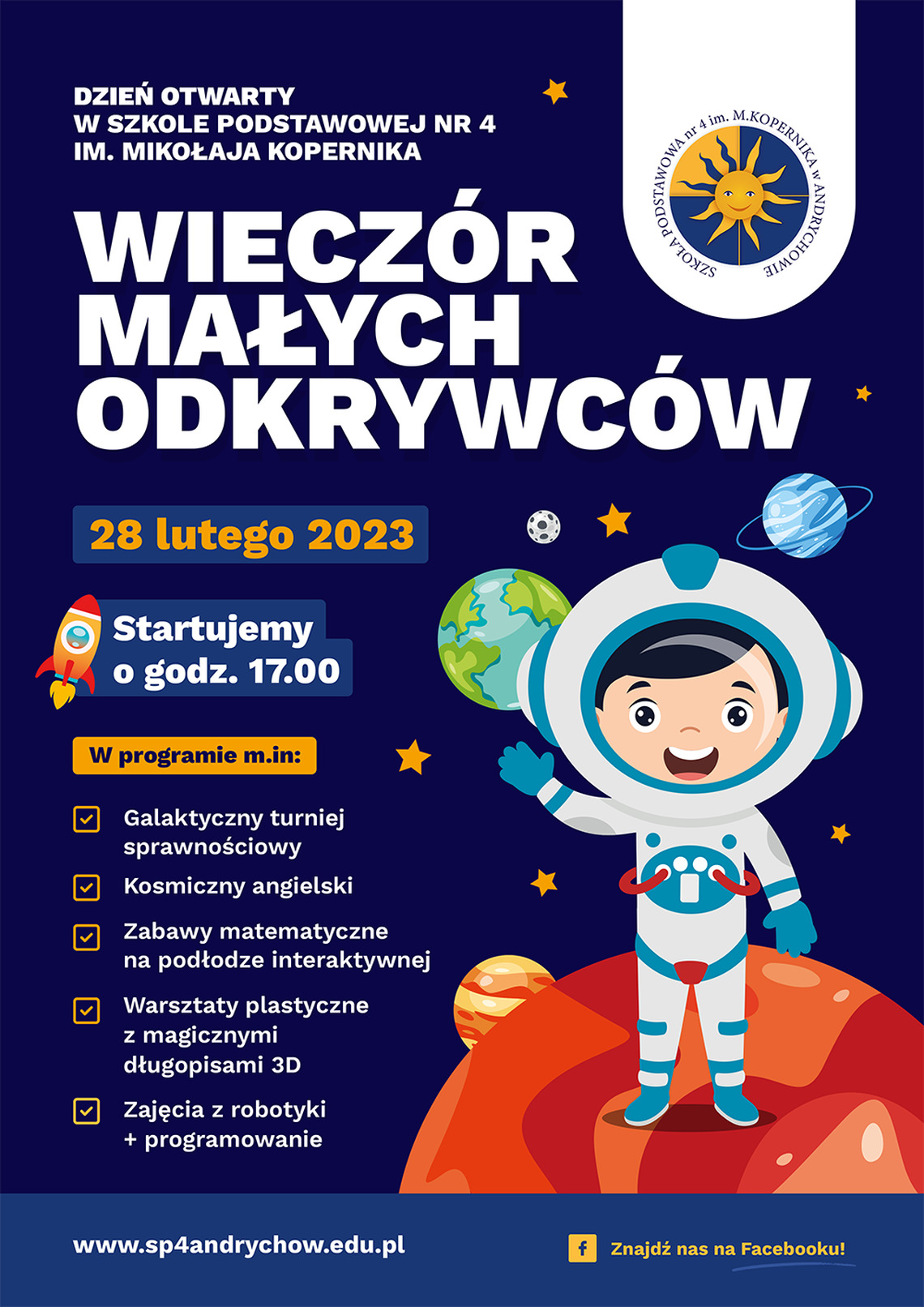 "Wieczór małych odkrywców"